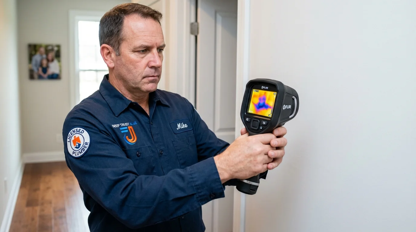 Thermal imaging leak detection by Johns Plumbing LLC in Lyman